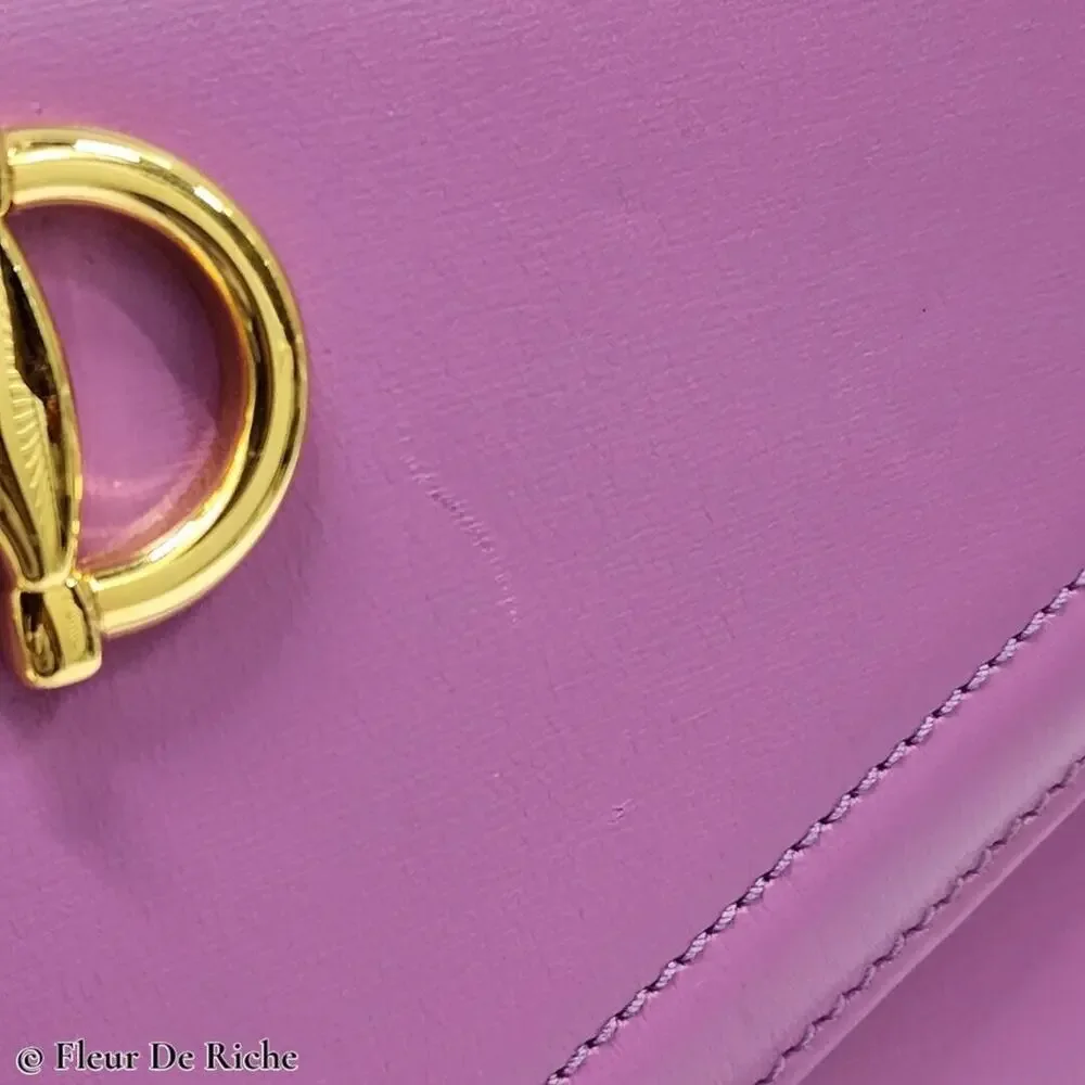 Gucci Rajah Medium Leather Shoulder Bag in Lilac - Picture 10 of 12